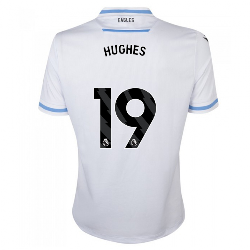 Kinder Will Hughes #19 Weiß Auswärtstrikot Trikot 2023/24 T-Shirt