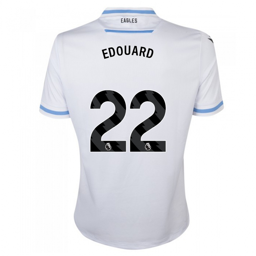 Kinder Odsonne Edouard #22 Weiß Auswärtstrikot Trikot 2023/24 T-Shirt