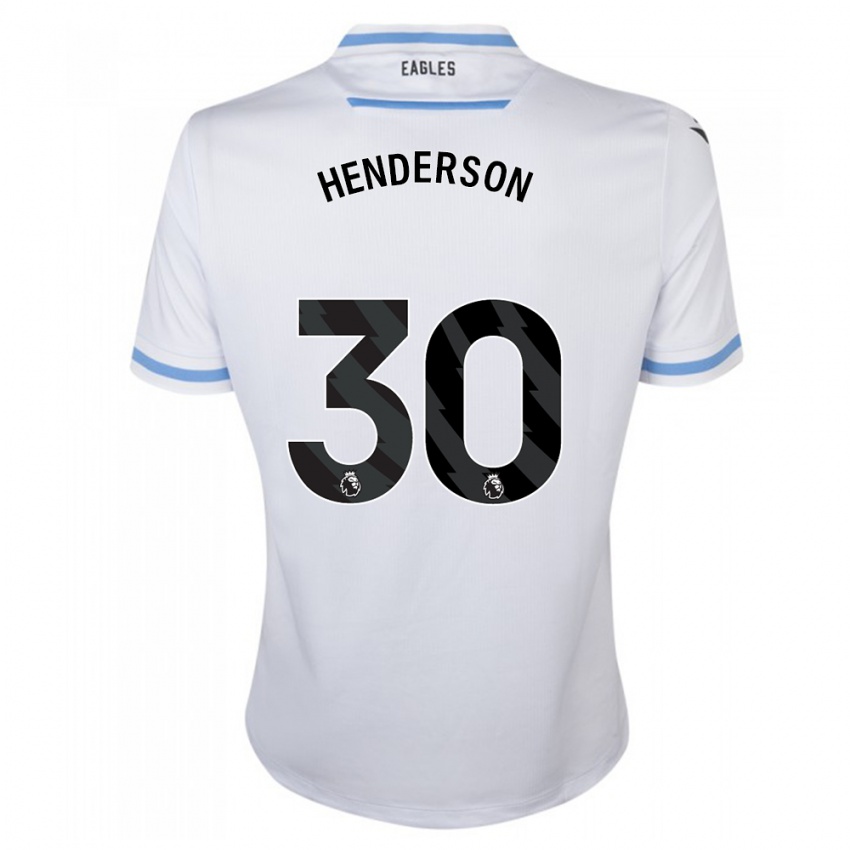 Kinder Dean Henderson #30 Weiß Auswärtstrikot Trikot 2023/24 T-Shirt