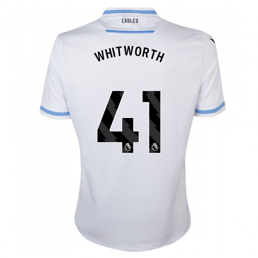 Kinder Joe Whitworth #41 Weiß Auswärtstrikot Trikot 2023/24 T-Shirt