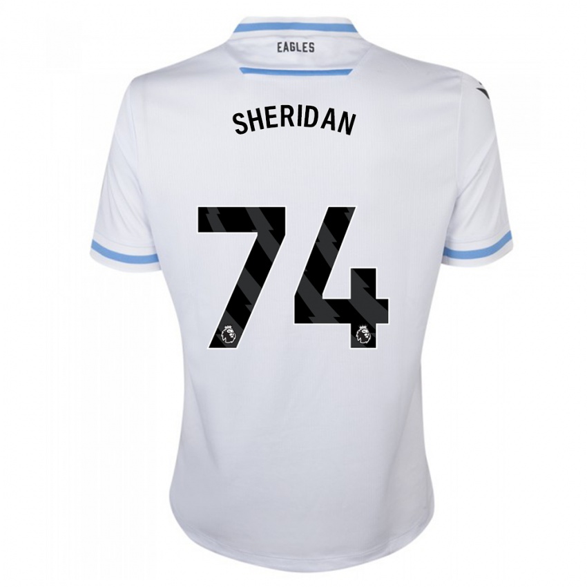 Kinder Joe Sheridan #74 Weiß Auswärtstrikot Trikot 2023/24 T-Shirt