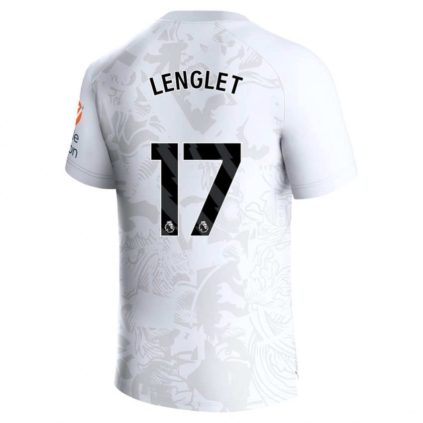 Kinder Clement Lenglet #17 Weiß Auswärtstrikot Trikot 2023/24 T-Shirt