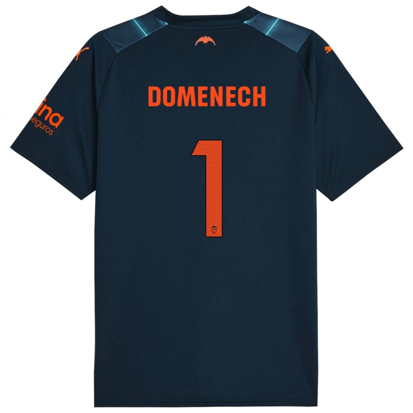 Kinder Jaume Domenech #1 Marineblau Auswärtstrikot Trikot 2023/24 T-Shirt