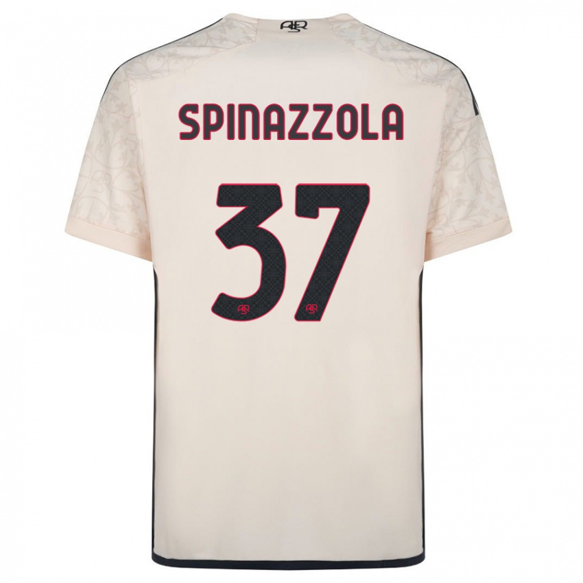 Kinder Leonardo Spinazzola #37 Cremefarben Auswärtstrikot Trikot 2023/24 T-Shirt