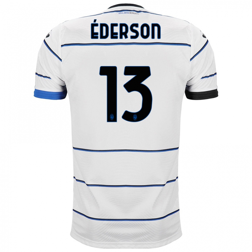 Kinder Ederson #13 Weiß Auswärtstrikot Trikot 2023/24 T-Shirt