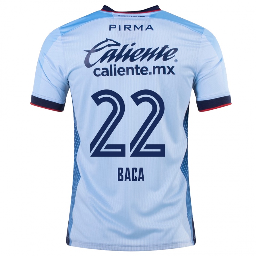 Kinder Rafael Baca #22 Himmelblau Auswärtstrikot Trikot 2023/24 T-Shirt