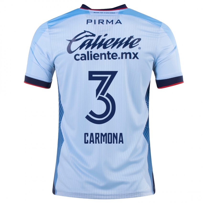 Kinder Edith Carmona #3 Himmelblau Auswärtstrikot Trikot 2023/24 T-Shirt