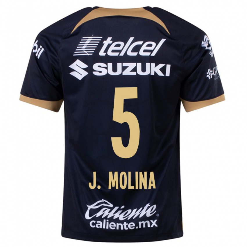 Kinder Jesús Molina #5 Dunkelblau Auswärtstrikot Trikot 2023/24 T-Shirt