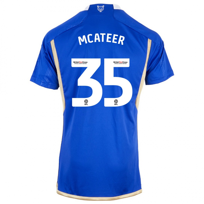 Herren Kasey Mcateer #35 Königsblau Heimtrikot Trikot 2023/24 T-Shirt