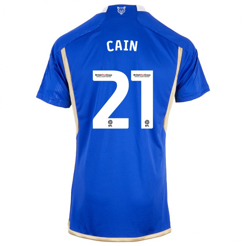 Herren Hannah Cain #21 Königsblau Heimtrikot Trikot 2023/24 T-Shirt