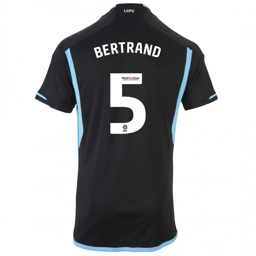 Herren Ryan Bertrand #5 Schwarz Auswärtstrikot Trikot 2023/24 T-Shirt