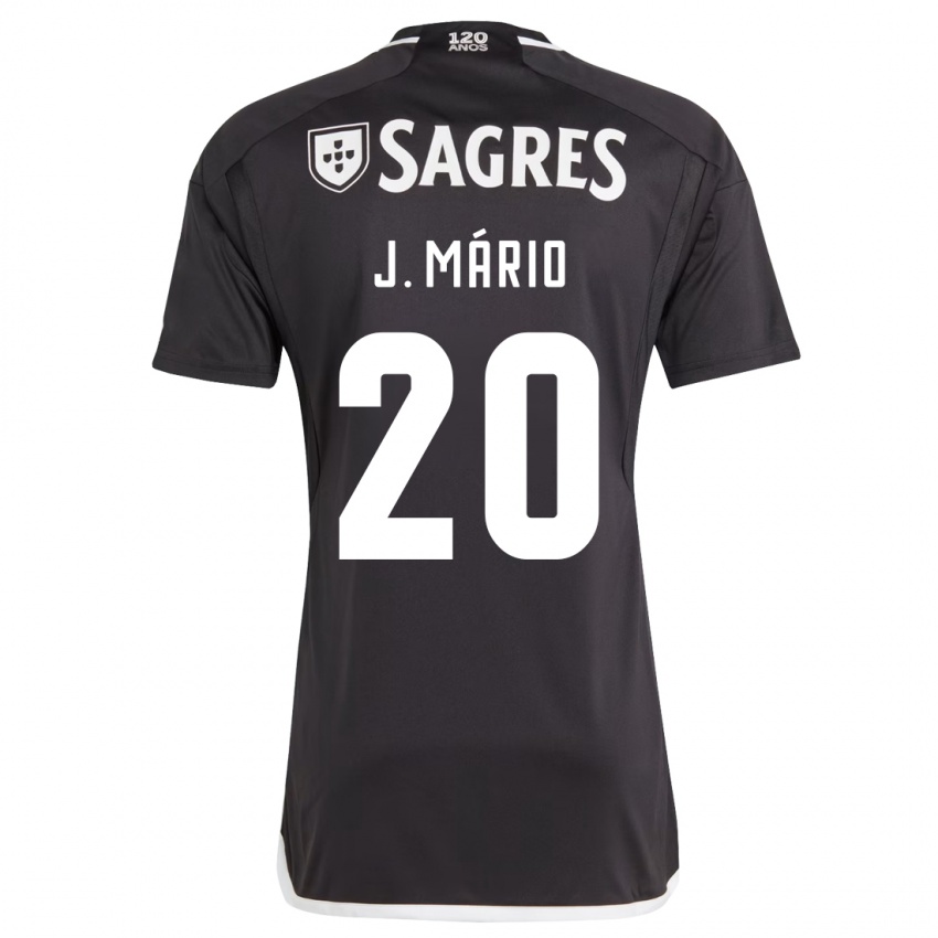 Herren Joao Mario #20 Schwarz Auswärtstrikot Trikot 2023/24 T-Shirt