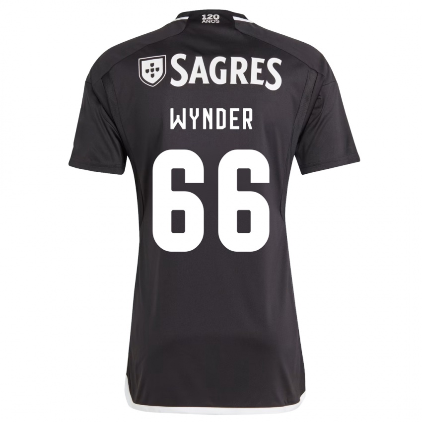 Herren Joshua Wynder #66 Schwarz Auswärtstrikot Trikot 2023/24 T-Shirt