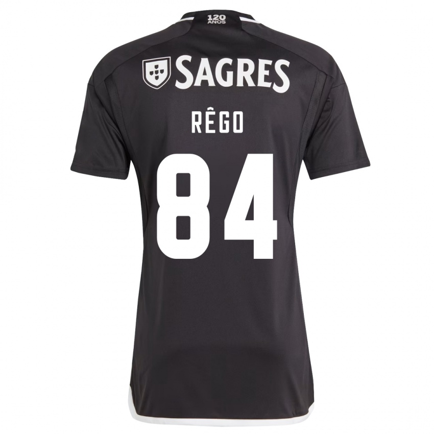 Herren João Rêgo #84 Schwarz Auswärtstrikot Trikot 2023/24 T-Shirt