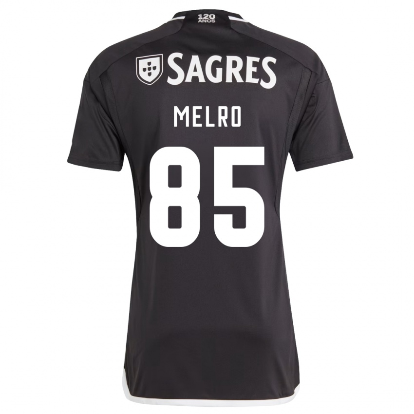 Herren José Melro #85 Schwarz Auswärtstrikot Trikot 2023/24 T-Shirt