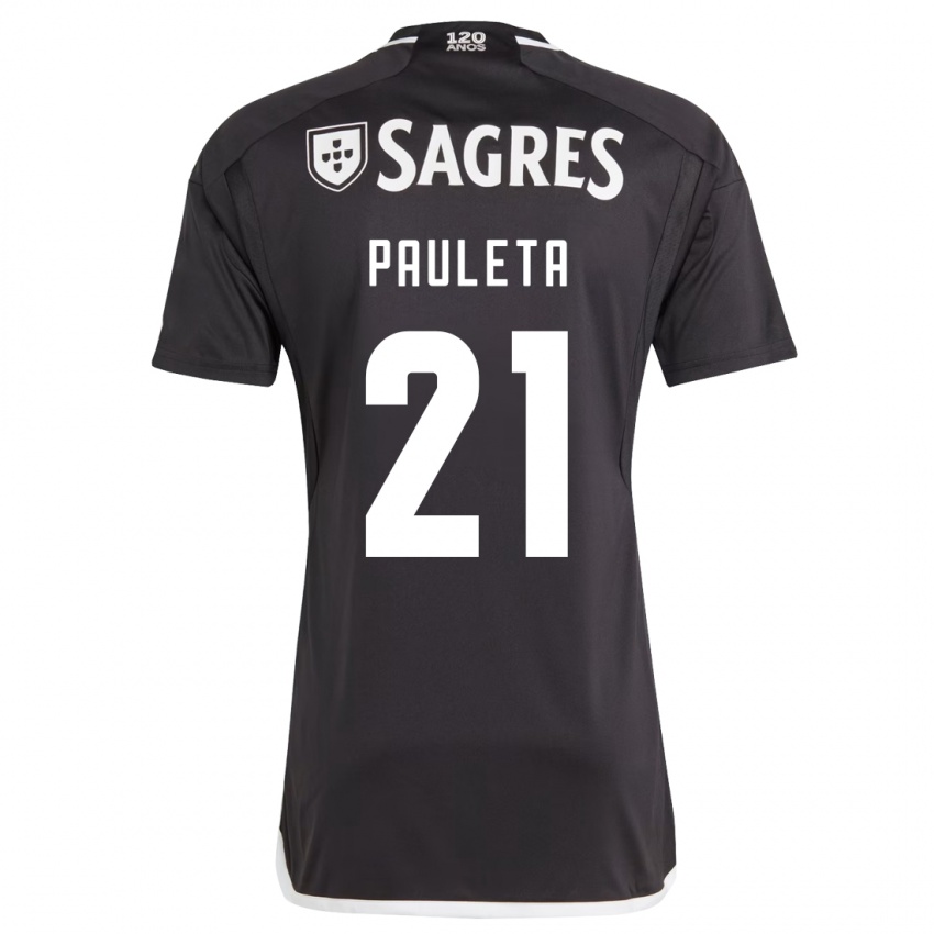 Herren Pauleta #21 Schwarz Auswärtstrikot Trikot 2023/24 T-Shirt