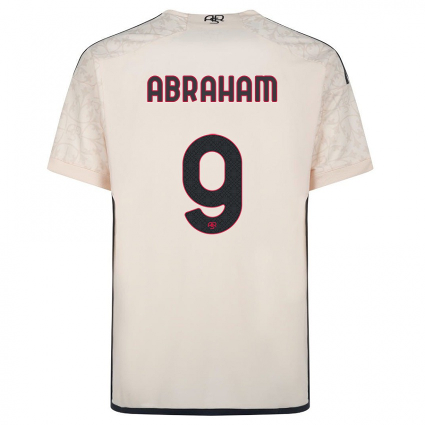 Herren Tammy Abraham #9 Cremefarben Auswärtstrikot Trikot 2023/24 T-Shirt