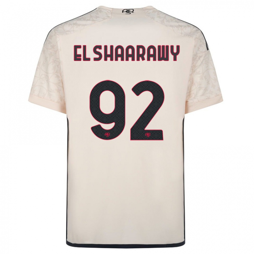 Herren Stephan El Shaarawy #92 Cremefarben Auswärtstrikot Trikot 2023/24 T-Shirt