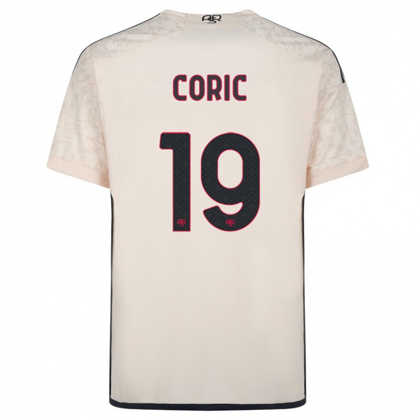 Herren Ante Coric #19 Cremefarben Auswärtstrikot Trikot 2023/24 T-Shirt