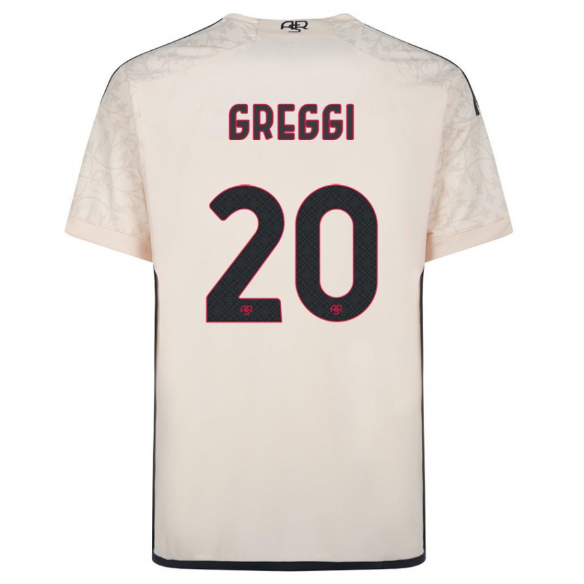 Herren Giada Greggi #20 Cremefarben Auswärtstrikot Trikot 2023/24 T-Shirt