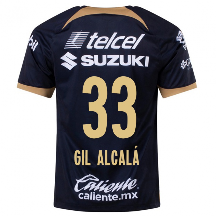 Herren Gil Alcala #33 Dunkelblau Auswärtstrikot Trikot 2023/24 T-Shirt