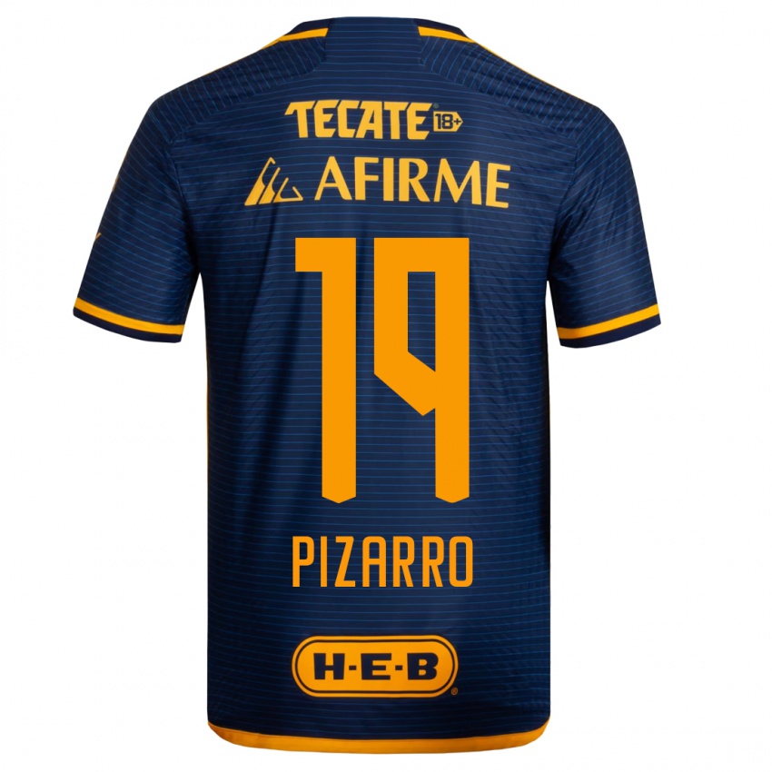 Herren Guido Pizarro #19 Dunkelblau Auswärtstrikot Trikot 2023/24 T-Shirt