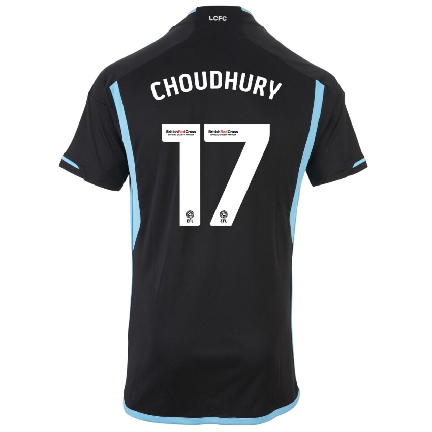 Damen Hamza Choudhury #17 Schwarz Auswärtstrikot Trikot 2023/24 T-Shirt