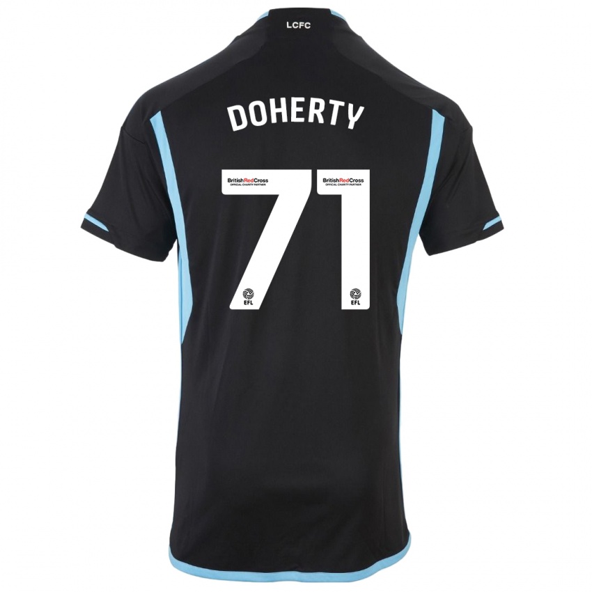 Damen Arlo Doherty #71 Schwarz Auswärtstrikot Trikot 2023/24 T-Shirt