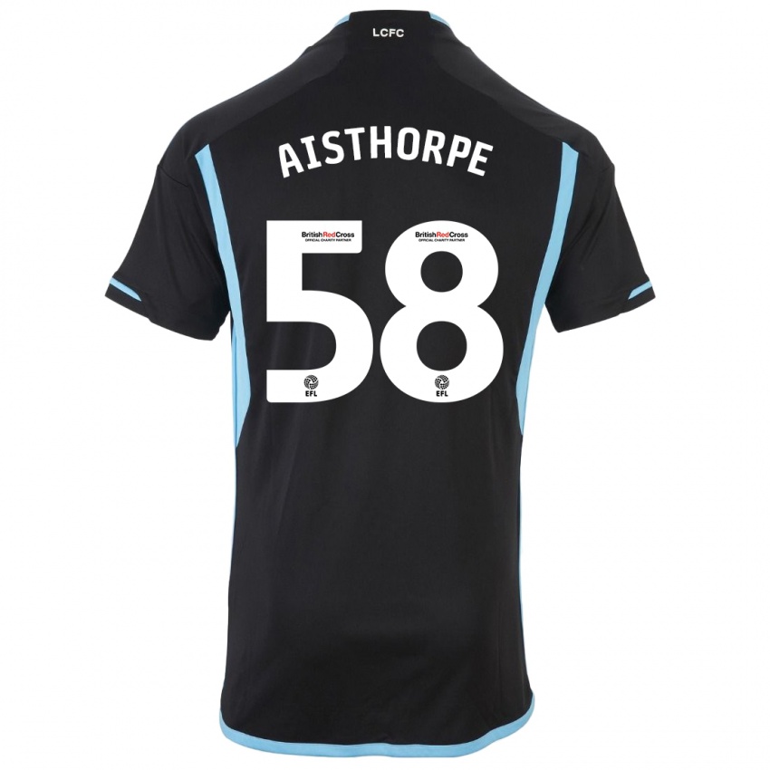 Damen Bailey Aisthorpe #58 Schwarz Auswärtstrikot Trikot 2023/24 T-Shirt