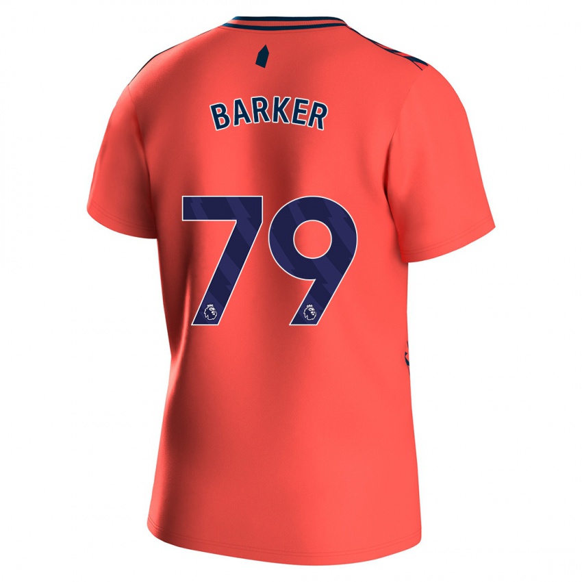 Damen Owen Barker #79 Koralle Auswärtstrikot Trikot 2023/24 T-Shirt