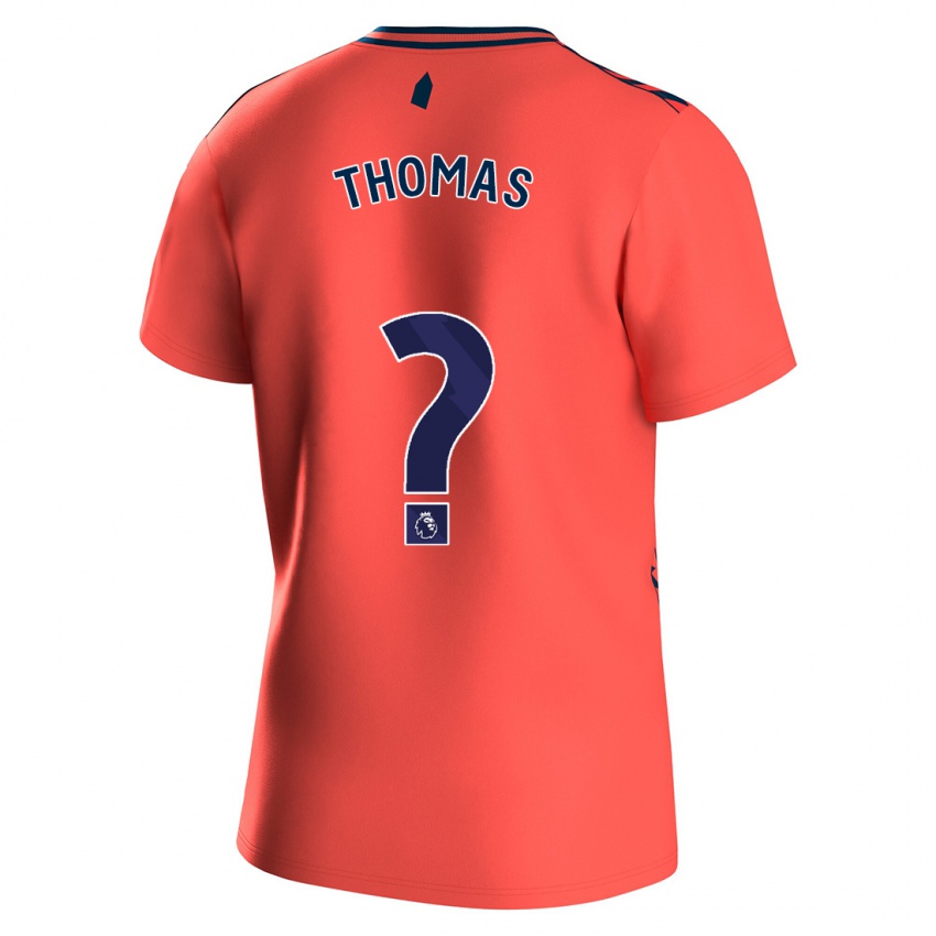 Damen Aled Thomas #0 Koralle Auswärtstrikot Trikot 2023/24 T-Shirt