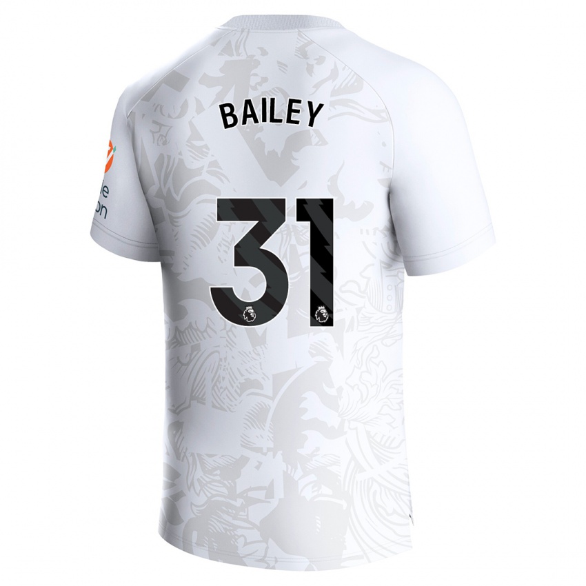Damen Leon Bailey #31 Weiß Auswärtstrikot Trikot 2023/24 T-Shirt