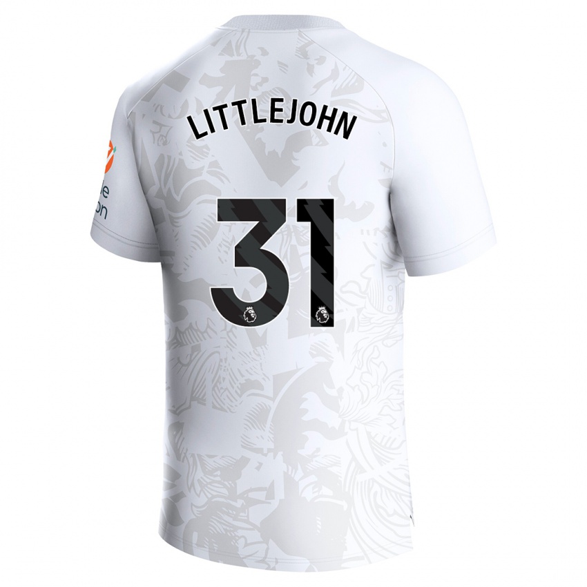 Damen Ruesha Littlejohn #31 Weiß Auswärtstrikot Trikot 2023/24 T-Shirt