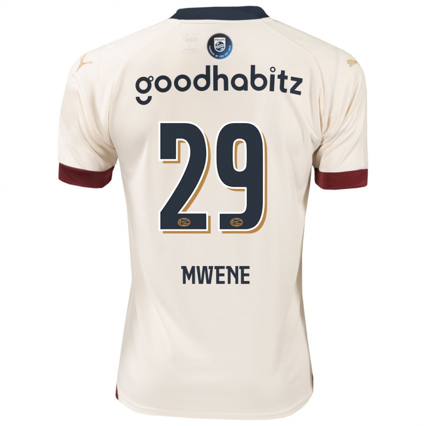 Damen Phillipp Mwene #29 Cremefarben Auswärtstrikot Trikot 2023/24 T-Shirt