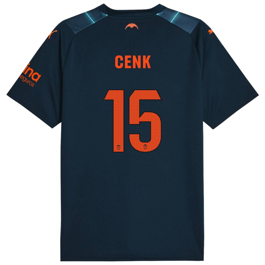 Damen Cenk Ozkacar #15 Marineblau Auswärtstrikot Trikot 2023/24 T-Shirt