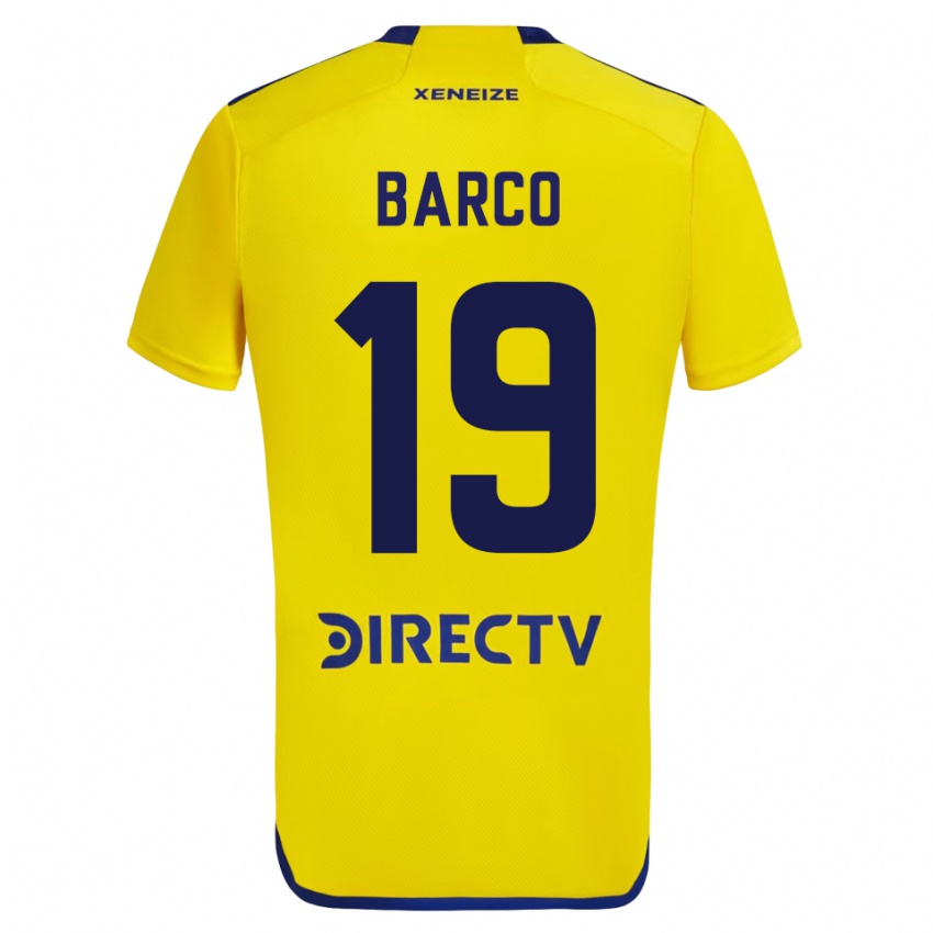 Damen Valentin Barco #19 Gelb Auswärtstrikot Trikot 2023/24 T-Shirt