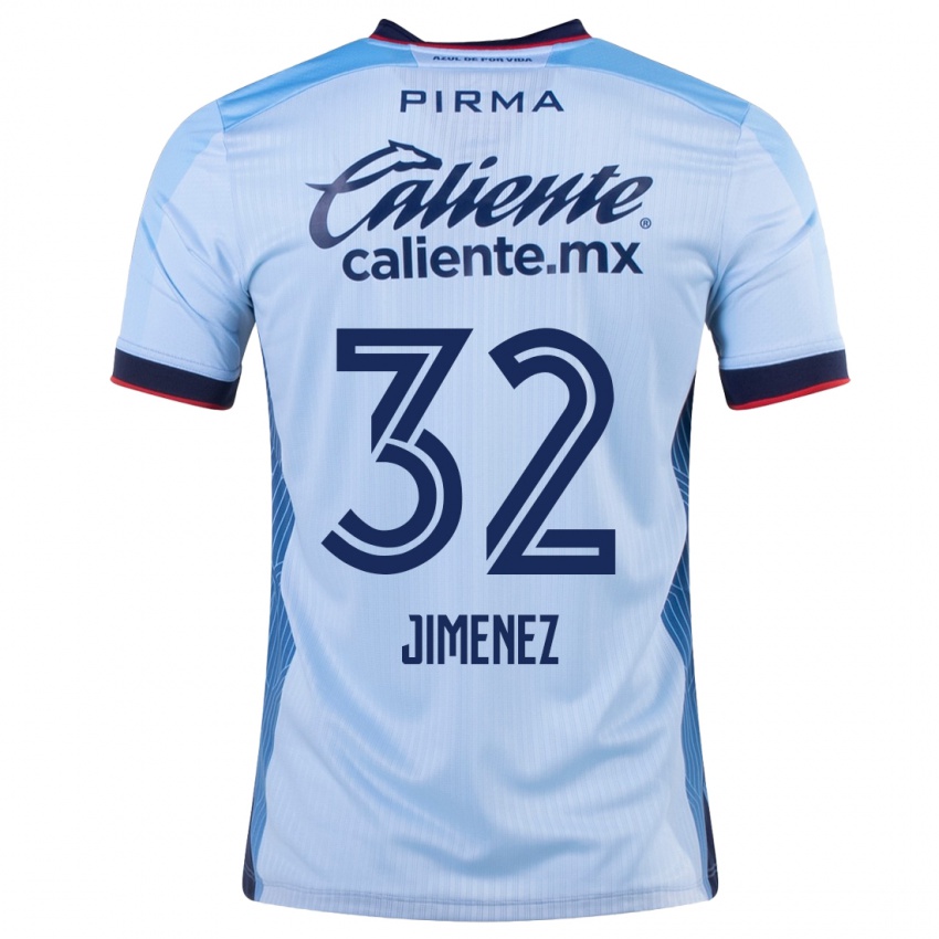 Damen Cristian Jimenez #32 Himmelblau Auswärtstrikot Trikot 2023/24 T-Shirt