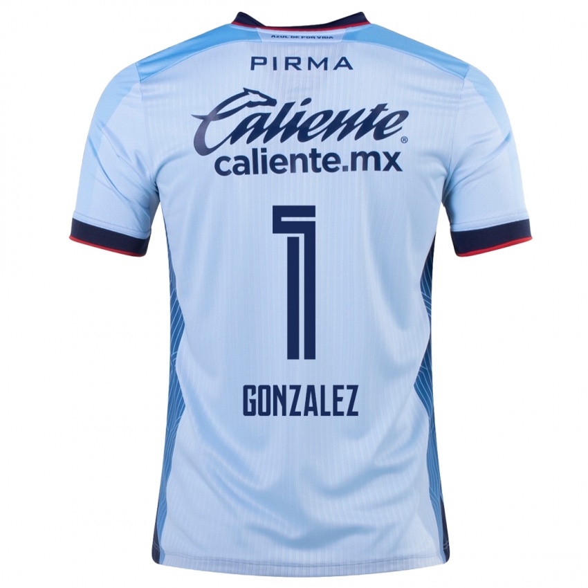 Damen Itzayana Gonzalez #1 Himmelblau Auswärtstrikot Trikot 2023/24 T-Shirt