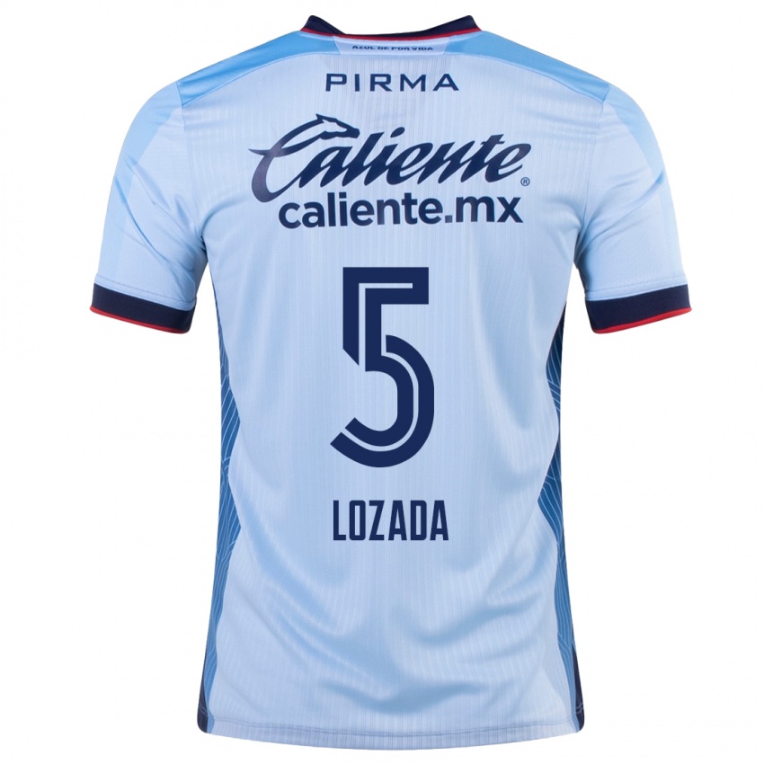 Damen Ana Lozada #5 Himmelblau Auswärtstrikot Trikot 2023/24 T-Shirt