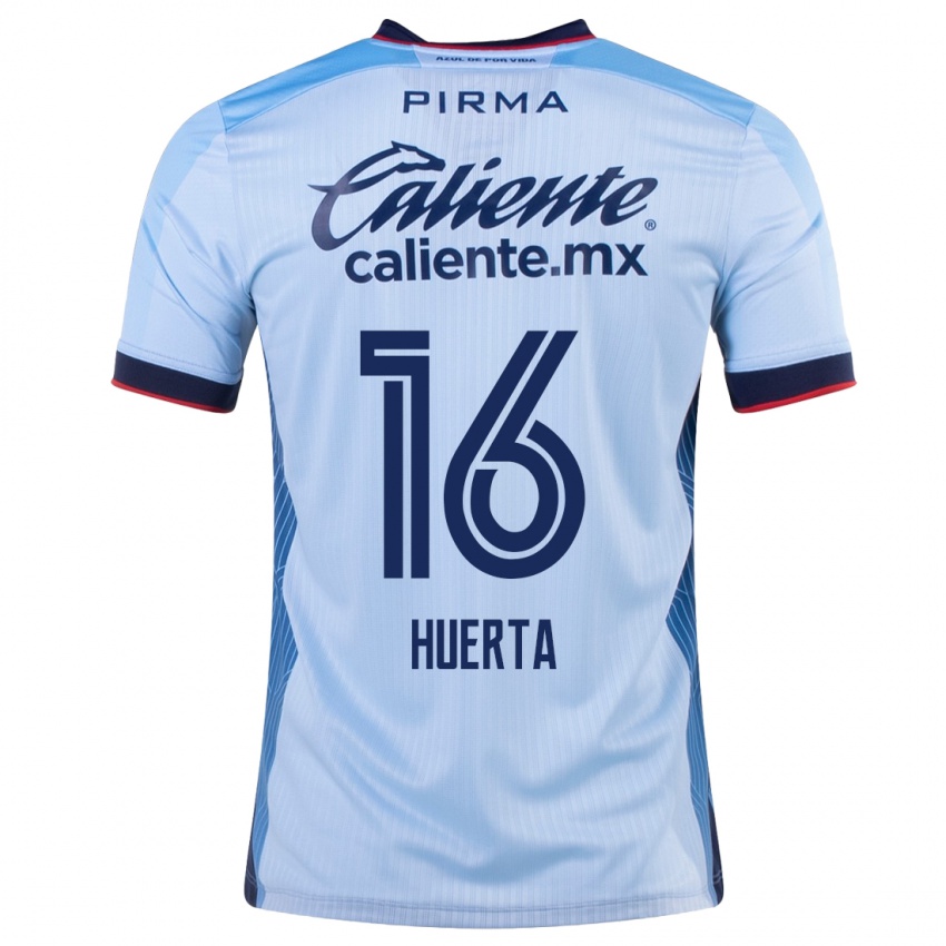 Damen Ana Gabriela Huerta #16 Himmelblau Auswärtstrikot Trikot 2023/24 T-Shirt
