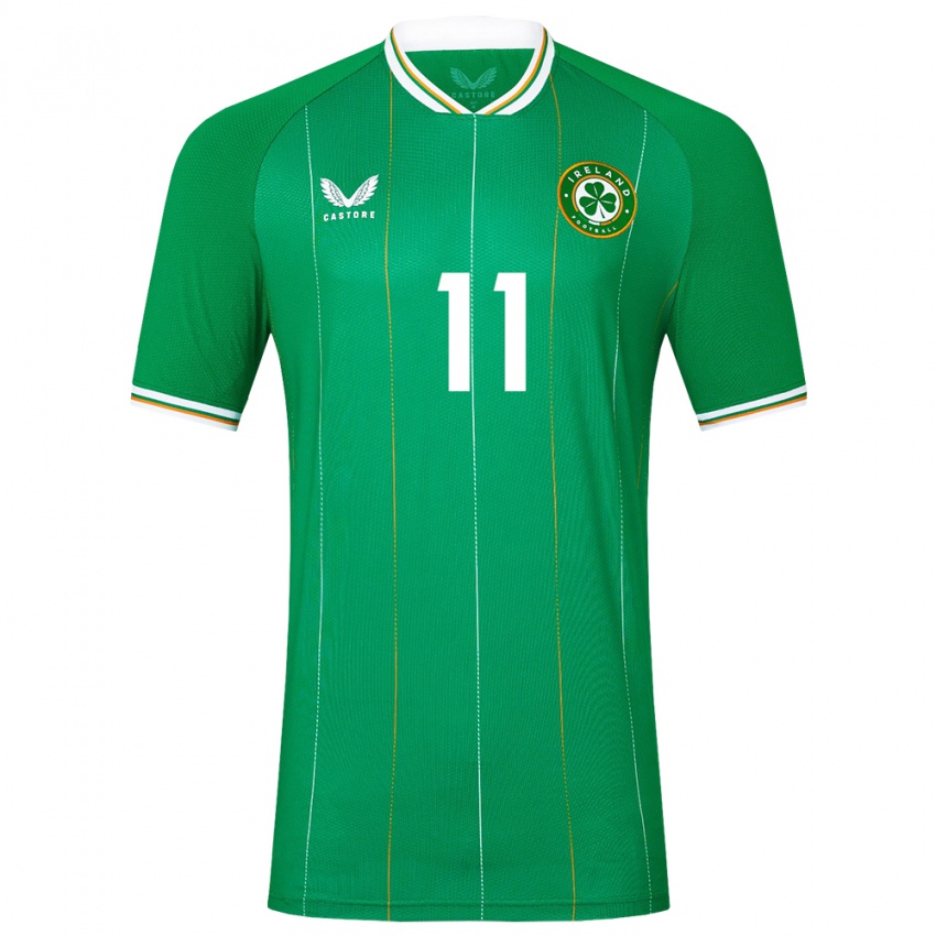 Kinder Irische Éabha O'mahony #11 Grün Heimtrikot Trikot 24-26 T-Shirt