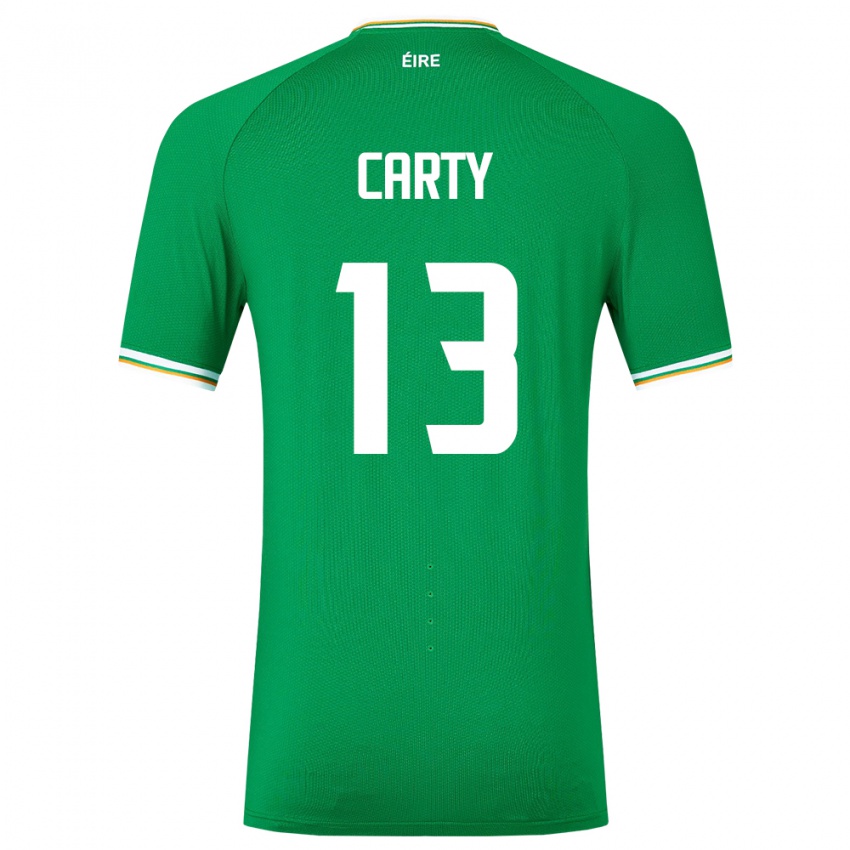 Kinder Irische Conor Carty #13 Grün Heimtrikot Trikot 24-26 T-Shirt