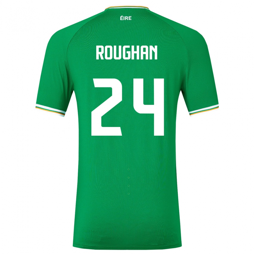 Kinder Irische Sean Roughan #24 Grün Heimtrikot Trikot 24-26 T-Shirt