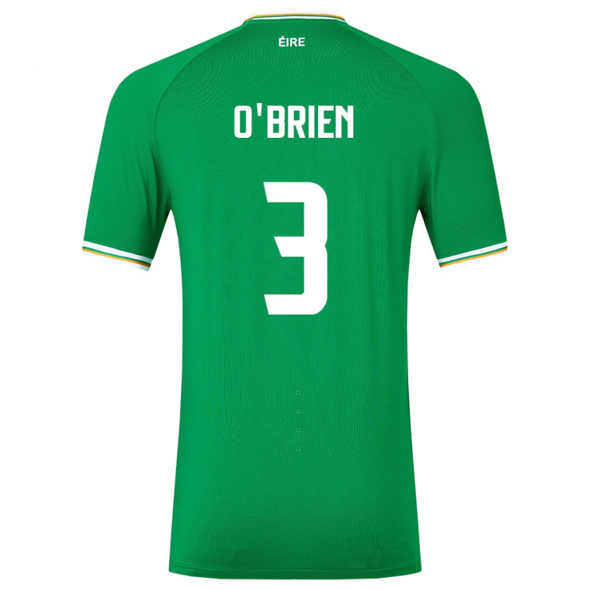 Kinder Irische Luke O'brien #3 Grün Heimtrikot Trikot 24-26 T-Shirt