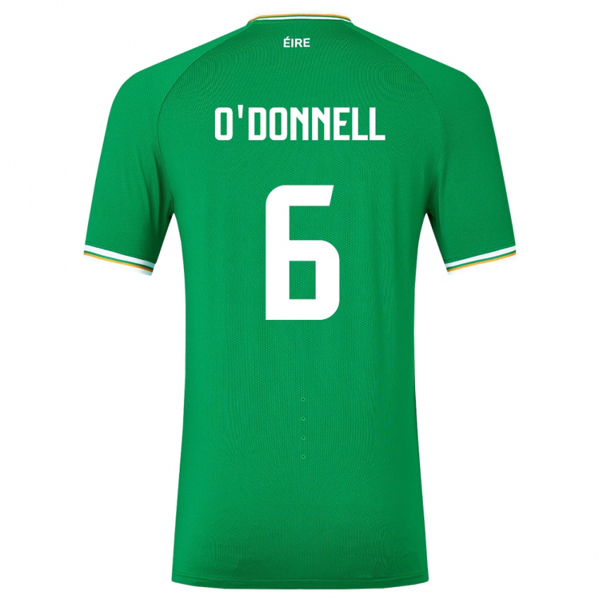 Kinder Irische Luke O'donnell #6 Grün Heimtrikot Trikot 24-26 T-Shirt