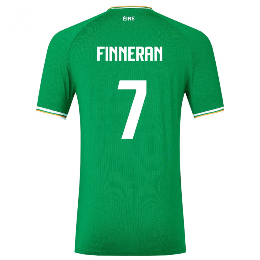 Kinder Irische Rory Finneran #7 Grün Heimtrikot Trikot 24-26 T-Shirt