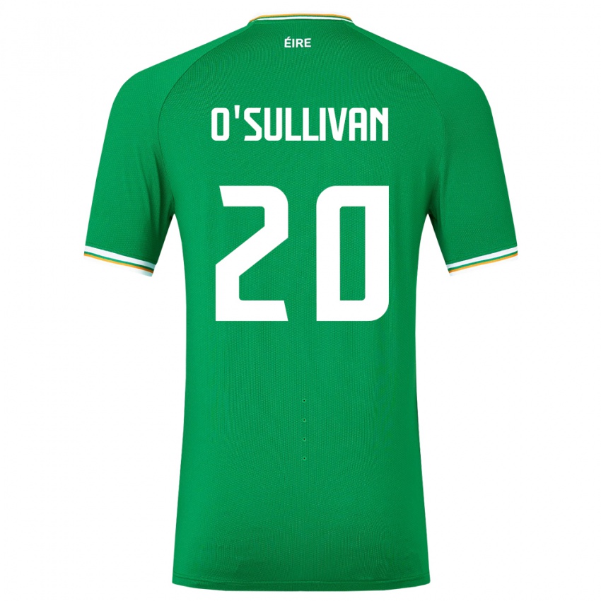 Kinder Irische Cathal O'sullivan #20 Grün Heimtrikot Trikot 24-26 T-Shirt