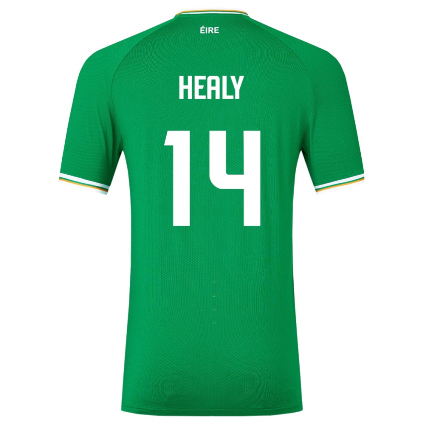 Kinder Irische Freya Healy #14 Grün Heimtrikot Trikot 24-26 T-Shirt