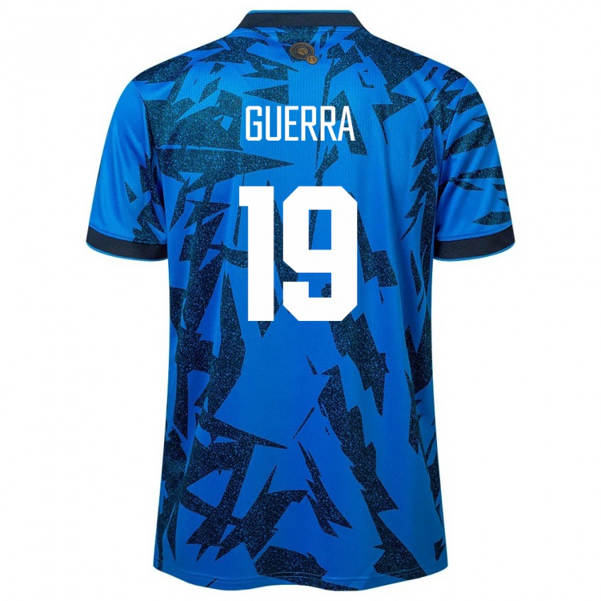 Kinder El Salvador Steven Guerra #19 Blau Heimtrikot Trikot 24-26 T-Shirt