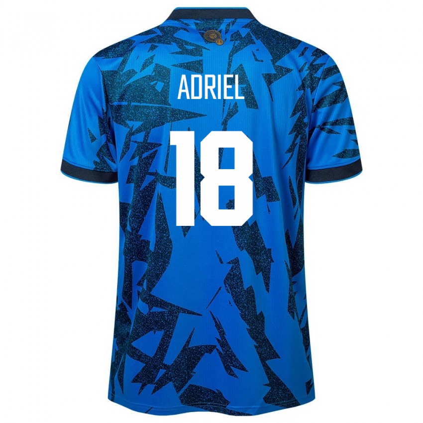 Kinder El Salvador Adriel Martínez #18 Blau Heimtrikot Trikot 24-26 T-Shirt